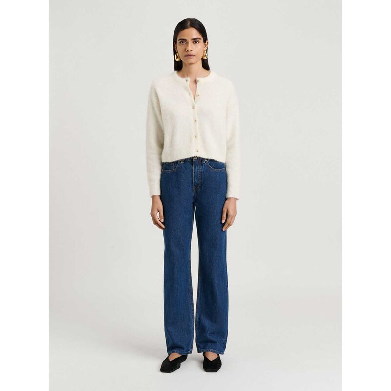 Veronika Maine Brushed Alpaca Wool Blend Cardigan image number 3